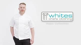 Whites Vegas Unisex Chefs Jacket Short Sleeve | Nisbets Chef Jackets (A211)