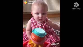 Cute baby crying 