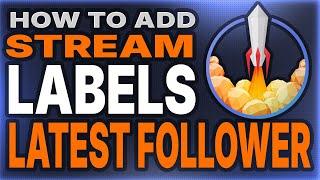 How to Add StreamElements Labels to Your Stream in 2025 | Setup Latest Follower, Latest Donation!