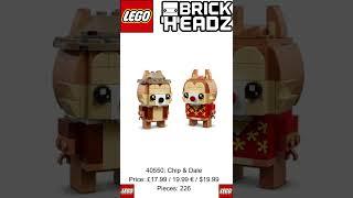 New LEGO Disney Brickheadz – 40550 – Chip and Dale   2022 Revealed #shorts