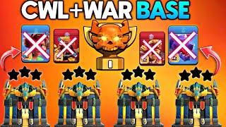 June Th17 War, Cwl OP BASE LINK| Anti 2 Star New War Cwl Base Layout - Clash Of CLANS BASE