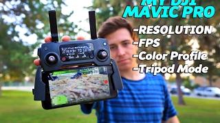 DJI MAVIC PRO | SETTINGS, COLOR PROFILE, FPS & 4K | Zack Bergman