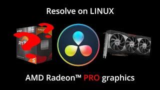 Davinci Resolve On Linux - AMD GPU / APU Drivers