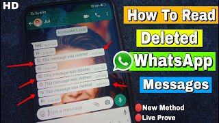 How To Read Deleted Messages On WhatsApp | #whatsapp