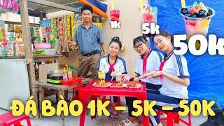 Thử Ăn Đá Bào 1k, 5k, 50k Tại Tiệm Chú Cơm Tuổi Thơ Và Cái Kết