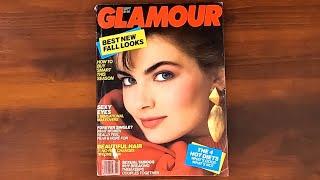 1986 September ASMR Magazine Flip Through: Glamour w Paulina Porizkova