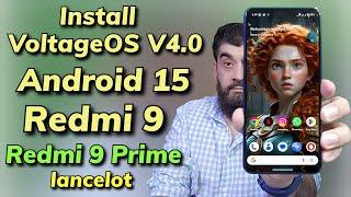 Install VoltageOS Android 15 On Redmi 9 & Prime اردو हिन्दी