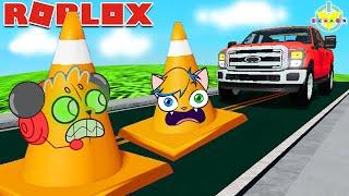 Becoming a Roblox CONE!   Let's Play with Alpha Lexa and Robo Combo!