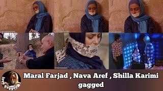 Maral Farjad , Nava Aref & Shilla Karimi gagged ( گگ مارال فرجاد ، نوا عارف و شیلا کریمی )