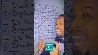 Somali iyo English