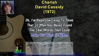 CHERISH - David Cassidy (1972) (Karaoke Sing-A-Long Lyrics & Guitar Chords) #oldies #classic