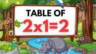 Table of 2 | Table of two | table two | 2 to 20 | multiplication | Child Learning Factory