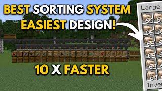 Minecraft EASY Automatic Sorting System - Auto sorter 1.21