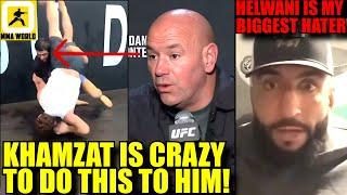 MMA Community react to Khamzat Chimaev vs 2024 Olympic Gold Medalist,Belal slams Helwani,Dana White