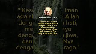 Kata Kata Bijak Syekh Nawawi Tanara Albantani #shorts ~ Nasehat  Guru