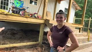 Building a Dog Pen for Josey & Merle at Hannah’s New House!