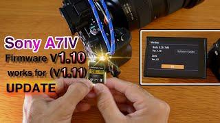 Sony A7IV Firmware Update to Version 1.10 / 1.11 (via SD card or CFexpress card)