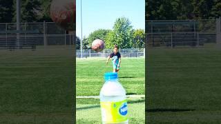 Water bottle challenge #soccer #football #funny #shorts #shoot #ronaldo #ronaldosoccer #play