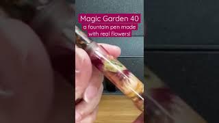 Such a gorgeous fountain pen! It has real flowers in its resin. So exquisite! #fountainpencommunity