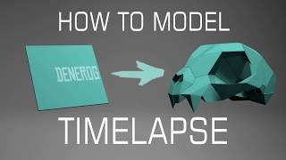 Как сделать LowPoly модель - Timelapse