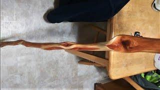 How to hand carve Diamond Willow walking stick start to finish