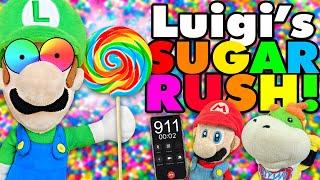 Crazy Mario Bros: ¡Luigi Tiene un Subidón de Azúcar!