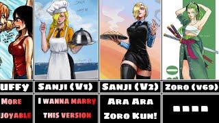 One Piece Characters gender Swap