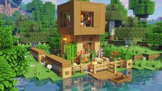 Minecraft | How to Build a Tiny Wooden House | Small Survival House Tutorial