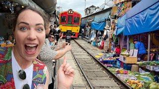 The Most Famous Market in Thailand  *Bangkok Train Market* 