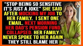 MOCKED AS 'IT GUY', HE WRECKED HER DAD'S PENSION. NOW HER FAMILY BLAMES HER!