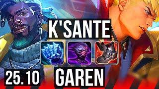 K'SANTE vs GAREN (TOP) | 1100+ games | EUW Challenger | 25.10