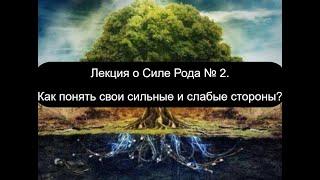 Лекция о Силе Рода. Как понять свои сильные и слабые стороны?