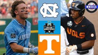 #4 North Carolina vs #1 Tennessee | Winners Bracket College World Series | 2024 College Baseball