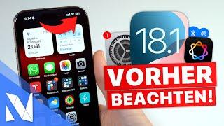 iOS 18.1 ist JETZT da - Das müsst ihr VORHER beachten! | Nils-Hendrik Welk