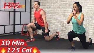 10 Min Home Leg Workout Routine - Legs Thighs Buttocks Workout for Women & Men Lower Body Exercises