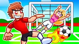 Techy Plays Realistic Street Soccer In Roblox With MY CRAZY FAN GIRLS...