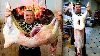 150 kg Tandoor meat | Giant Tandoor | The most delicious meat | Uzbekistan