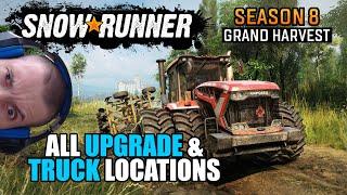 Snowrunner: Phase 8 Grand Harvest all upgrade and truck locations