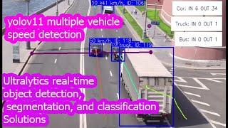 yolov11 multiple vehicle speed detection |  vehicle speed  detection using yolo11 | computer vision