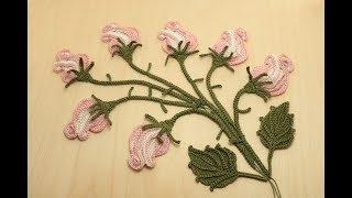 Вязание БУТОНА ЦВЕТКА РОЗЫ крючком crochet flowers the roses