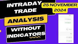 How i made 71000RS Profit today | Live Intraday Trading without indicators