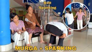 Pole Spoon Vs Belt Spenking + Murga / Funny Video / PriyaSheetalGamez