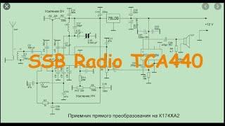 Приемник прямого преобразования (TCA440) 80м. На кусок провода.