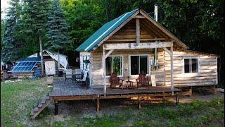 How to Build an Off-Grid Cabin Without Experience | Timelapse DIY on a Budget, Amazing Results