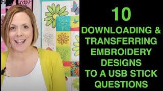 How to Download & Transfer Embroidery Designs to a USB Stick