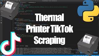 TIKTOK LIVE PRINTING WITH THERMAL PRINTER WITH PYTHON