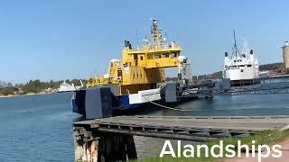 M/S Mergus out of traffic in Mariehamn bc of problems with loading cargo + some changes on m/s Odin