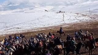Бузкаши дар дехаи Сафедчашма барфи 1кум