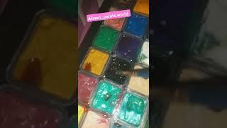 Painting with mee with Gouache paints set 