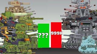 Power level of hero vs villain tanks - kv-44 arta morok vs vk44 freezer